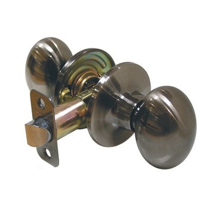 Home Series Transitional Egg Knob Single Cylinder Antique Nickel